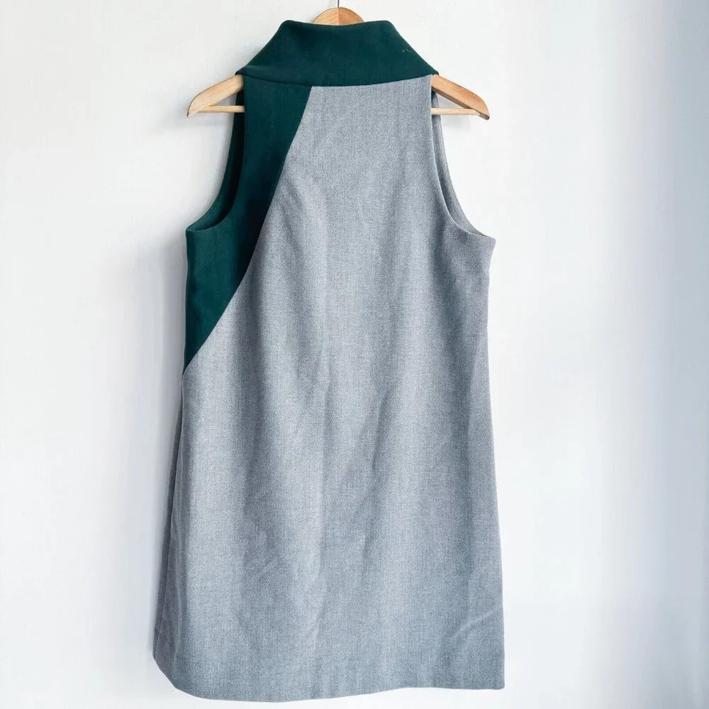 Cop Copine Colorblock Sleeveless Unique Mod Style Dress 42/L - Picture 7 of 9